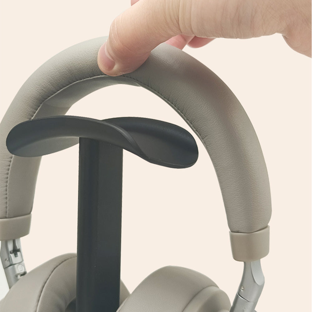 Desktop Headphone Aluminum Stand and Stable Headset Holder Black