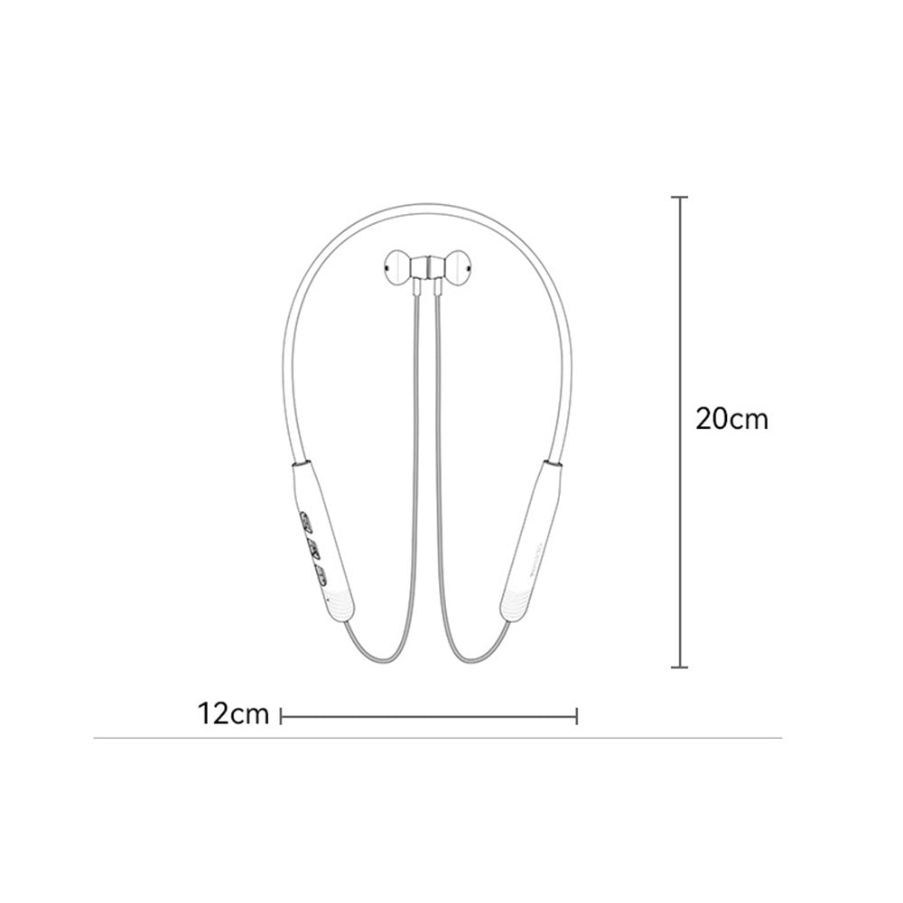 Wired Neckband Bluetooth Earphones with Playback and Dual Connection