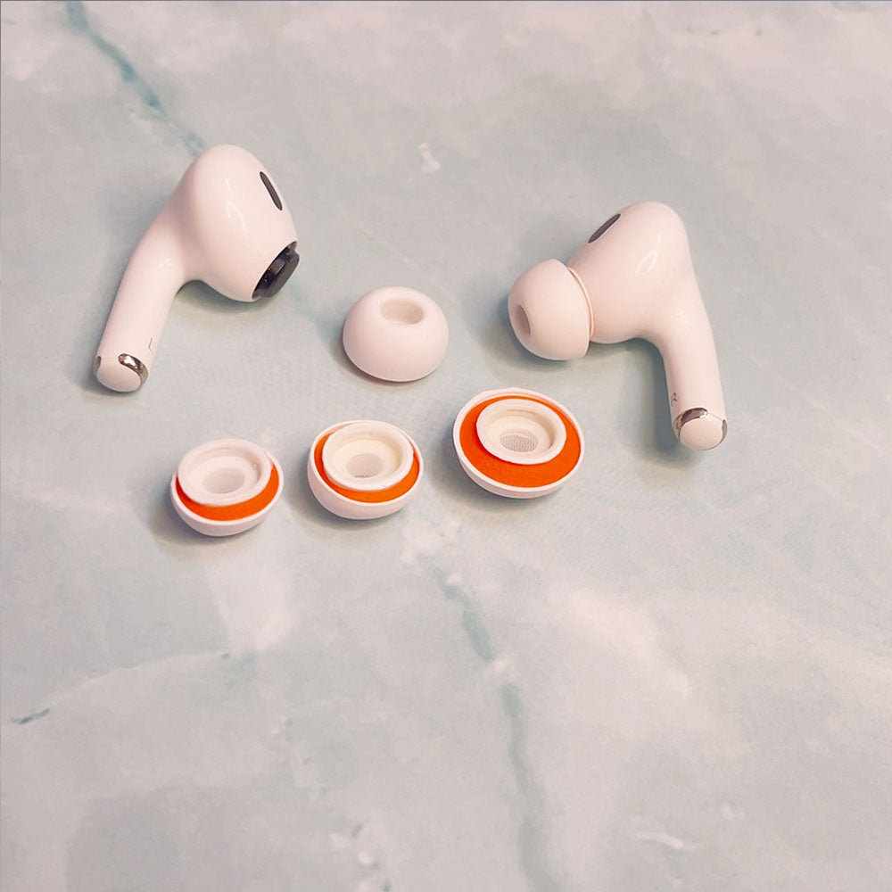 3 Pairs of Silicone Ear Tips with Memory Foam for AirPods Pro 2