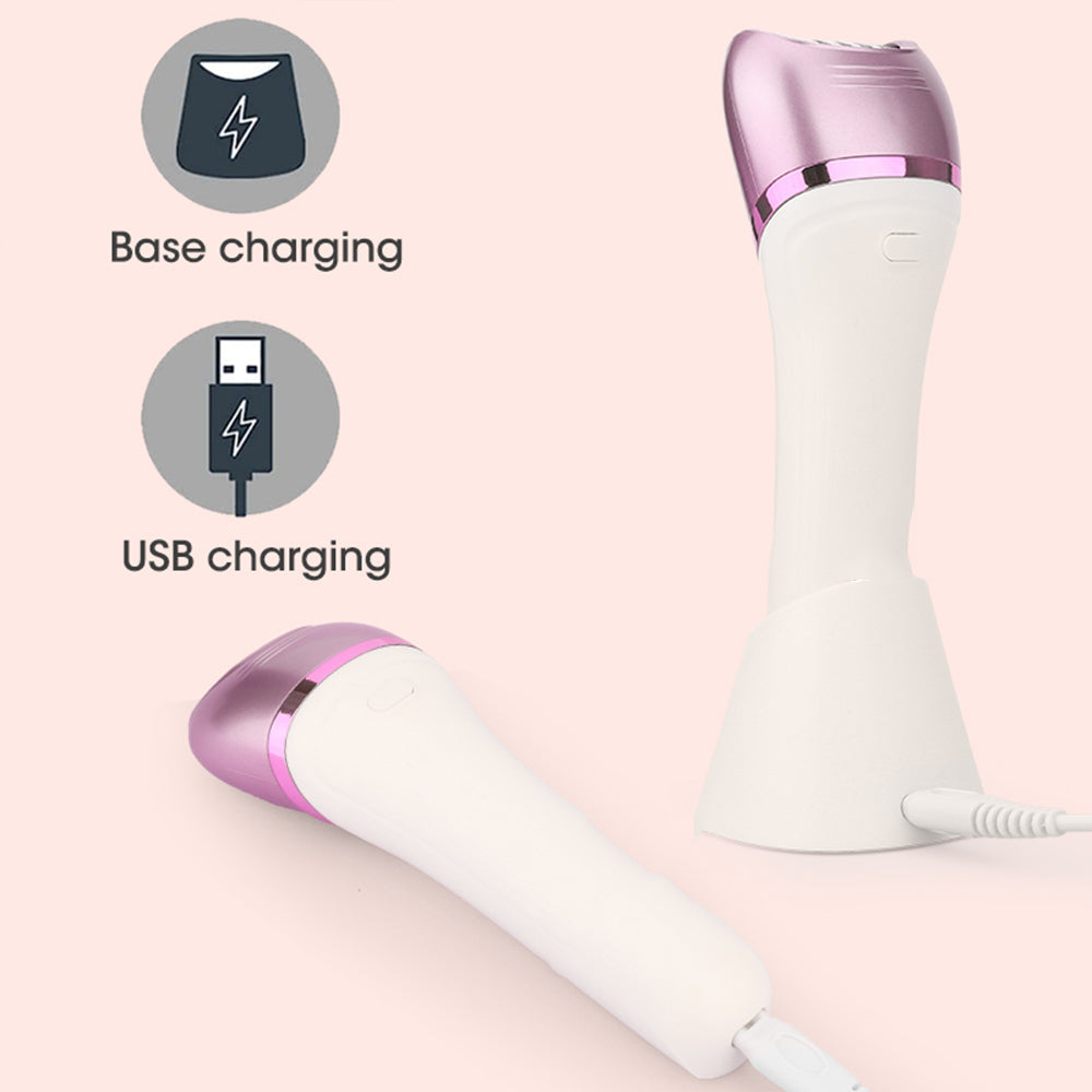6-in-1 Painless Electric Shaver for Women Cordless Face Foot Body Hair Grooming Set Purple