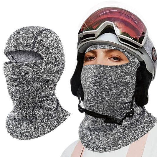 Ski Motorcycle Cycling Balaclava Full Face Windproof Mask for Winter Outdoor Activities Grey