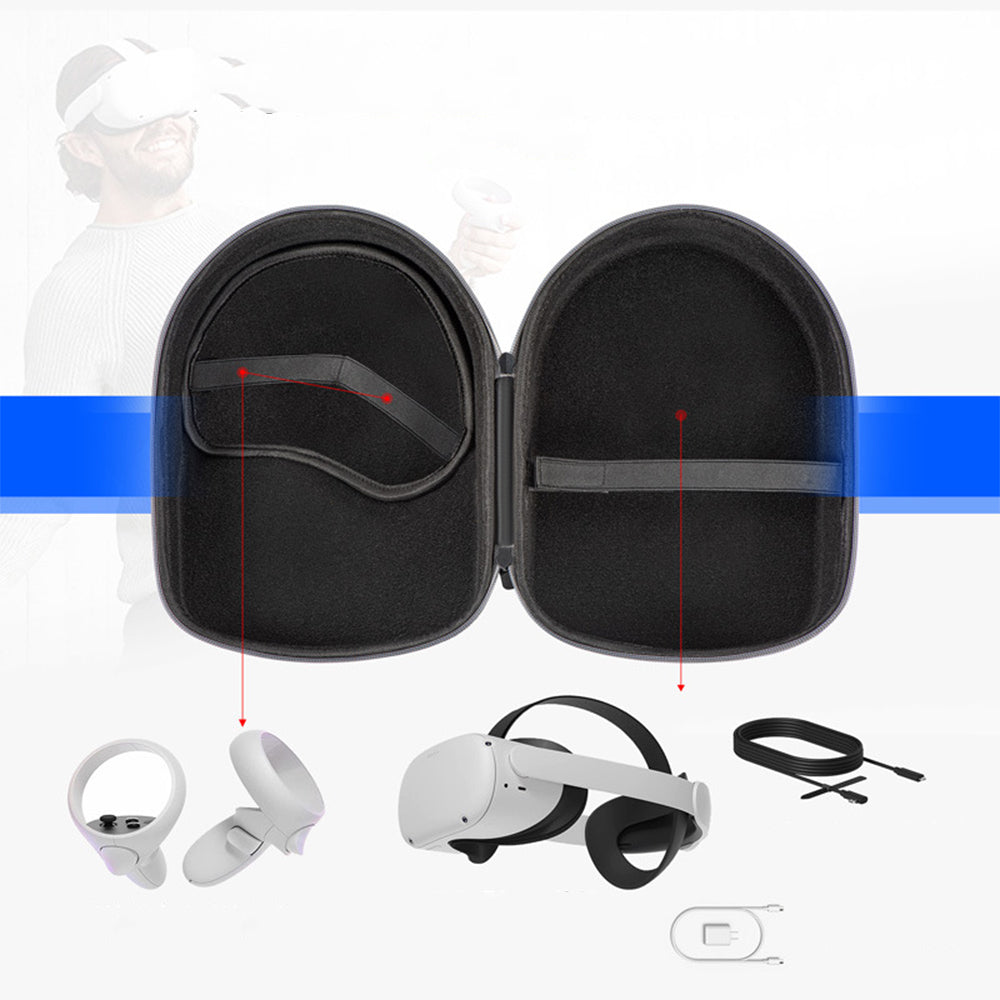 Travel Hard Carrying Case Compatible with Meta Quest 3 S/3/2 Pico 4 Ultra
