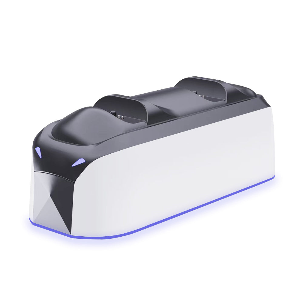 Charging Dock Station with RGB Ambient Lighting for Dual Controllers Competible with PS5 Slim PS5 Pro PS5