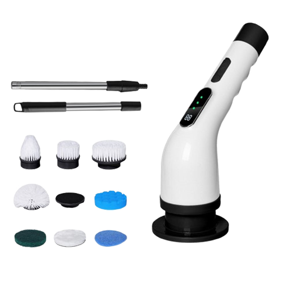 Electric Spin Cordless Cleaning Brush Scrubber for Home Use Black