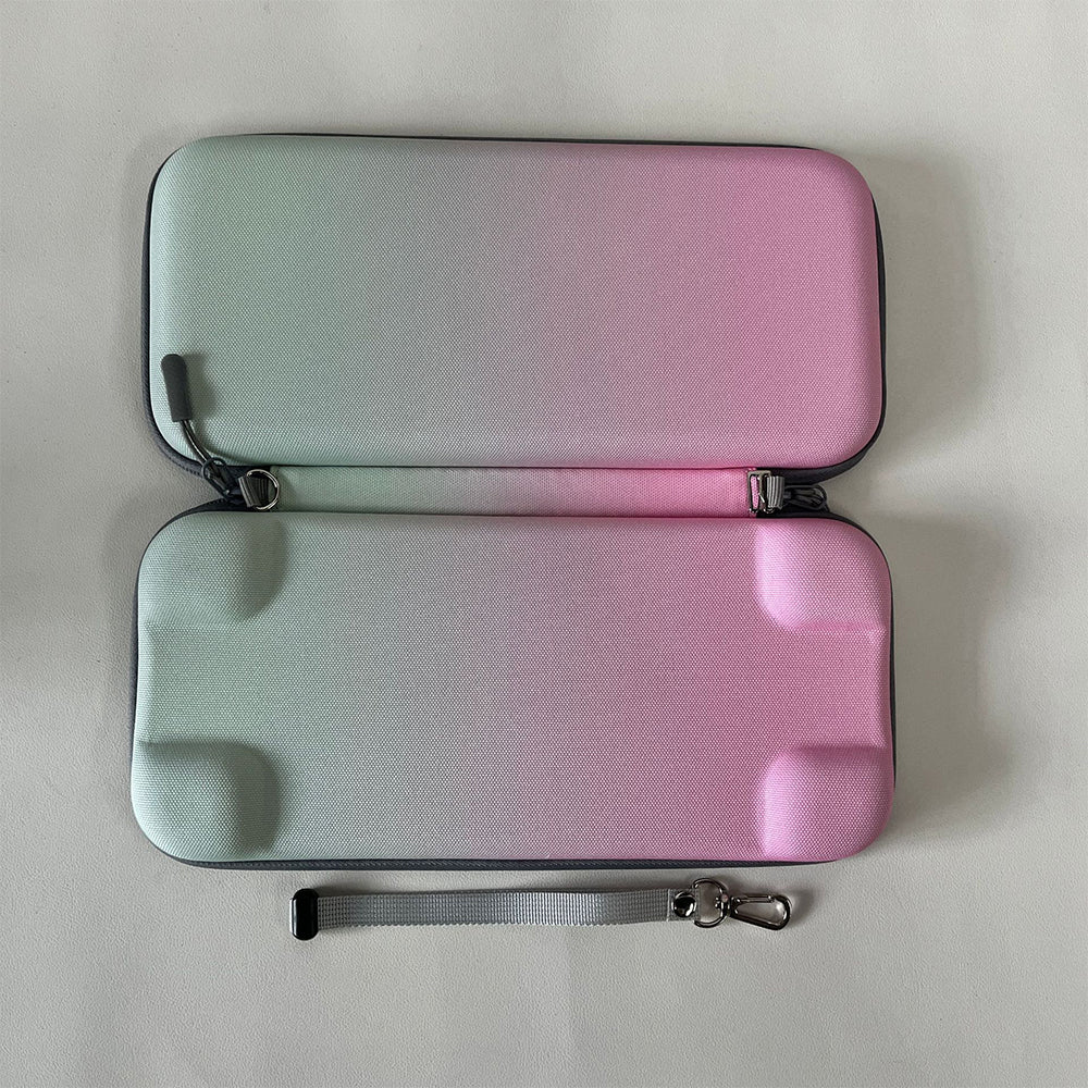 Travel Carry Case for Nintendo Switch 2 with Game Card Slots Mixcolor Pink and Green