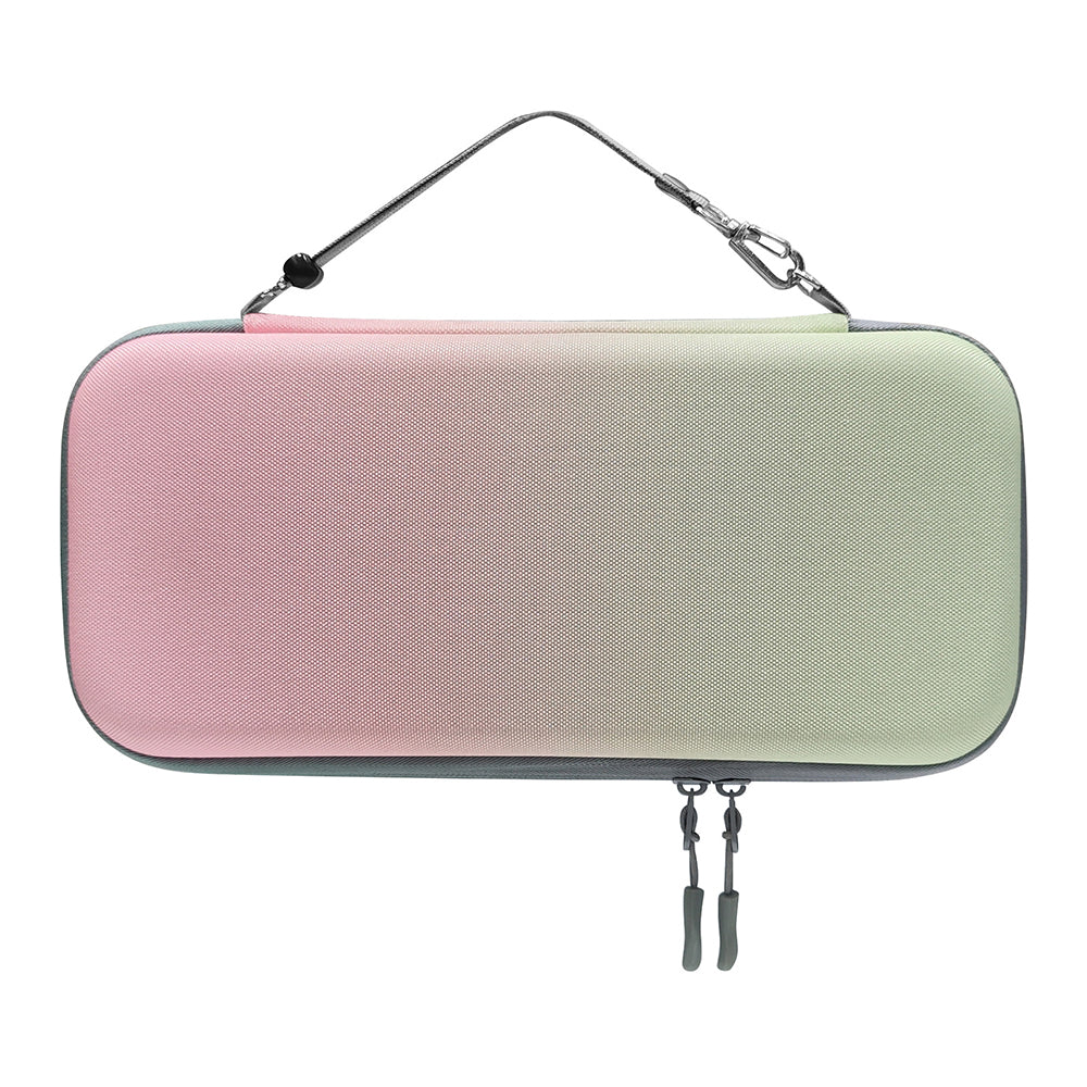 Travel Carry Case for Nintendo Switch 2 with Game Card Slots Mixcolor Pink and Green
