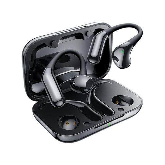 Wireless Bluetooth 5.4 Earbuds Sport Headphones with Earhooks Black