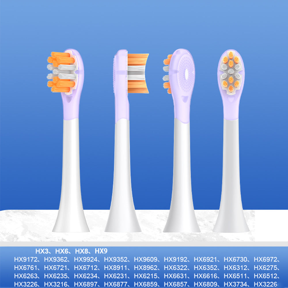 4Pcs Replacement Toothbrush Heads Compatible with Philips