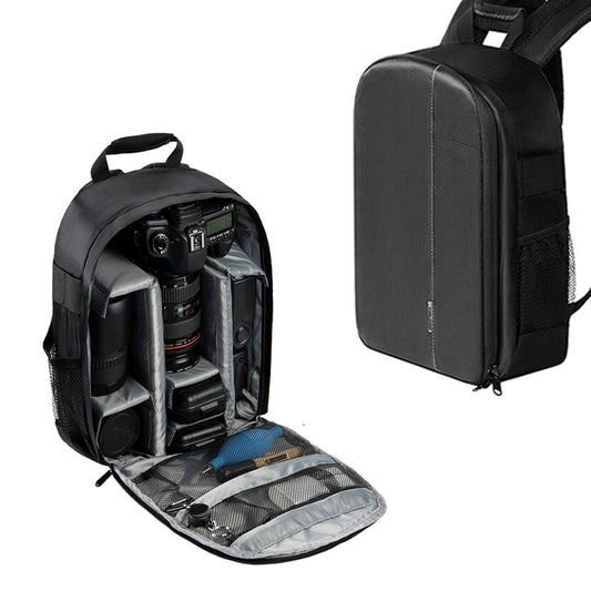 Water-Resistant Camera Backpack DSLR Cameras Travel Bag Grey