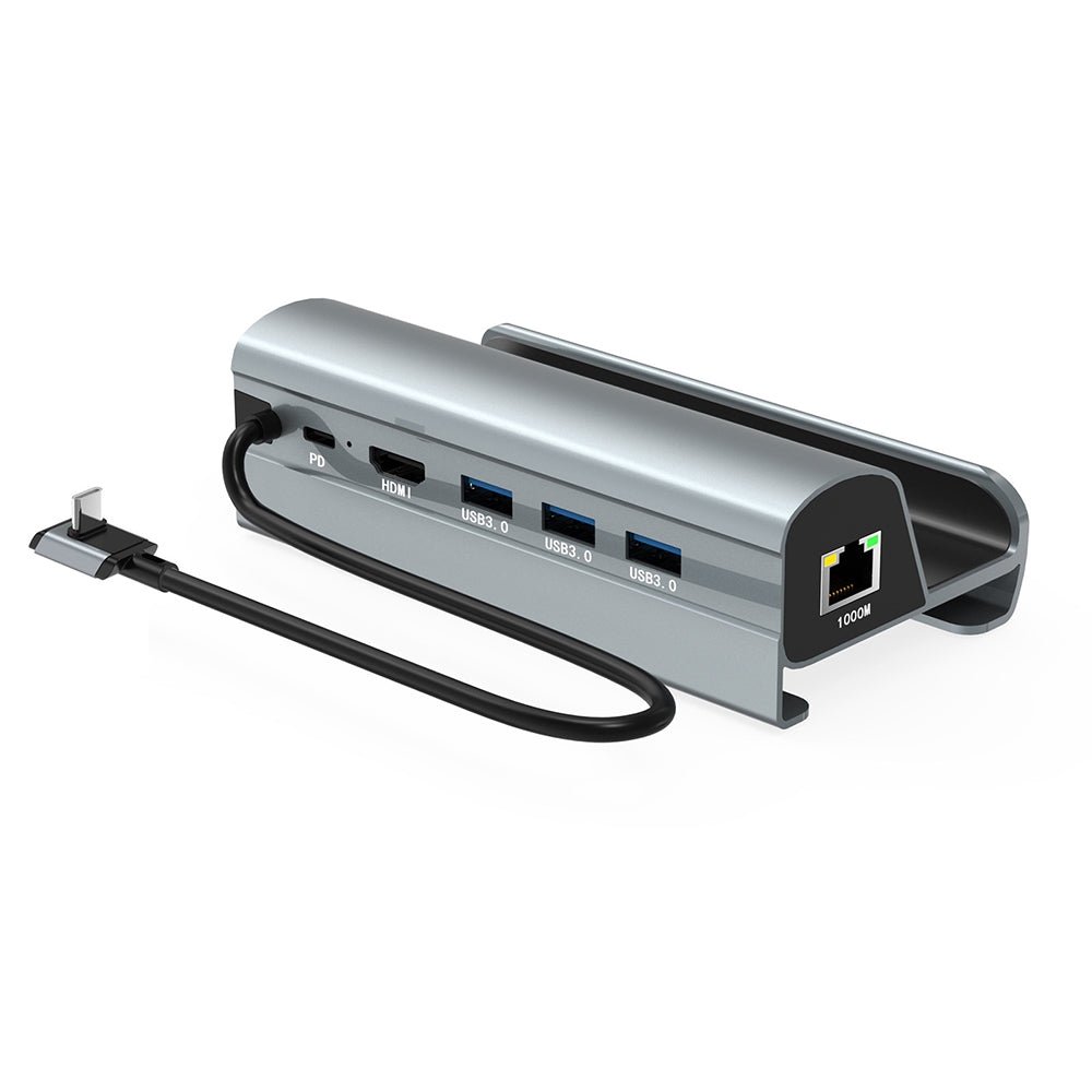 6-in-1 USB-C Docking Station for Steam Deck/Switch 4K HDMI Ethernet USB 3.0 Ports Hub for Steam Deck