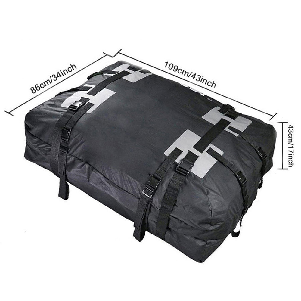 425L Car Roof Bag with Anti-Slip Mat Water-Resistant Rooftop Cargo Carrier Luggage Storage Bag