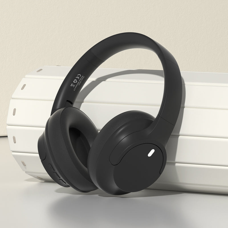 Over Ear Bluetooth Headphone Wireless Foldable Headset Black