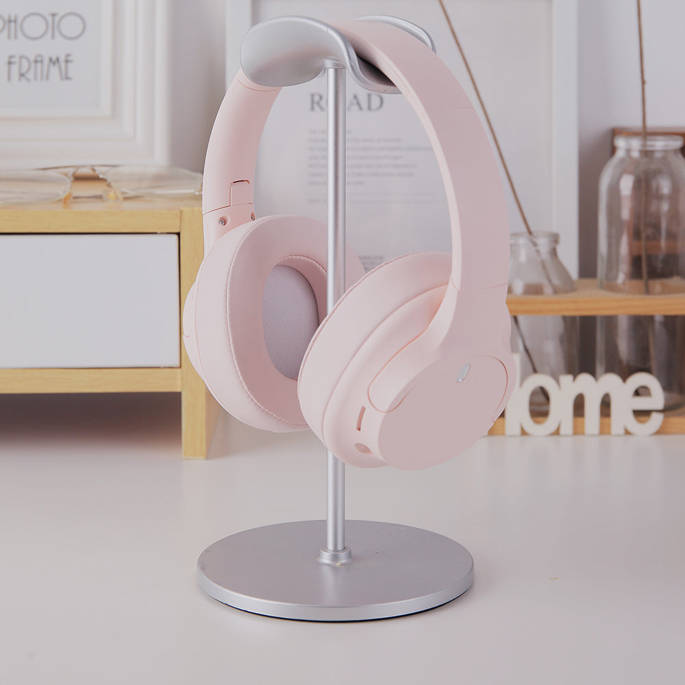 Over Ear Bluetooth Headphone Wireless Foldable Headset Pink