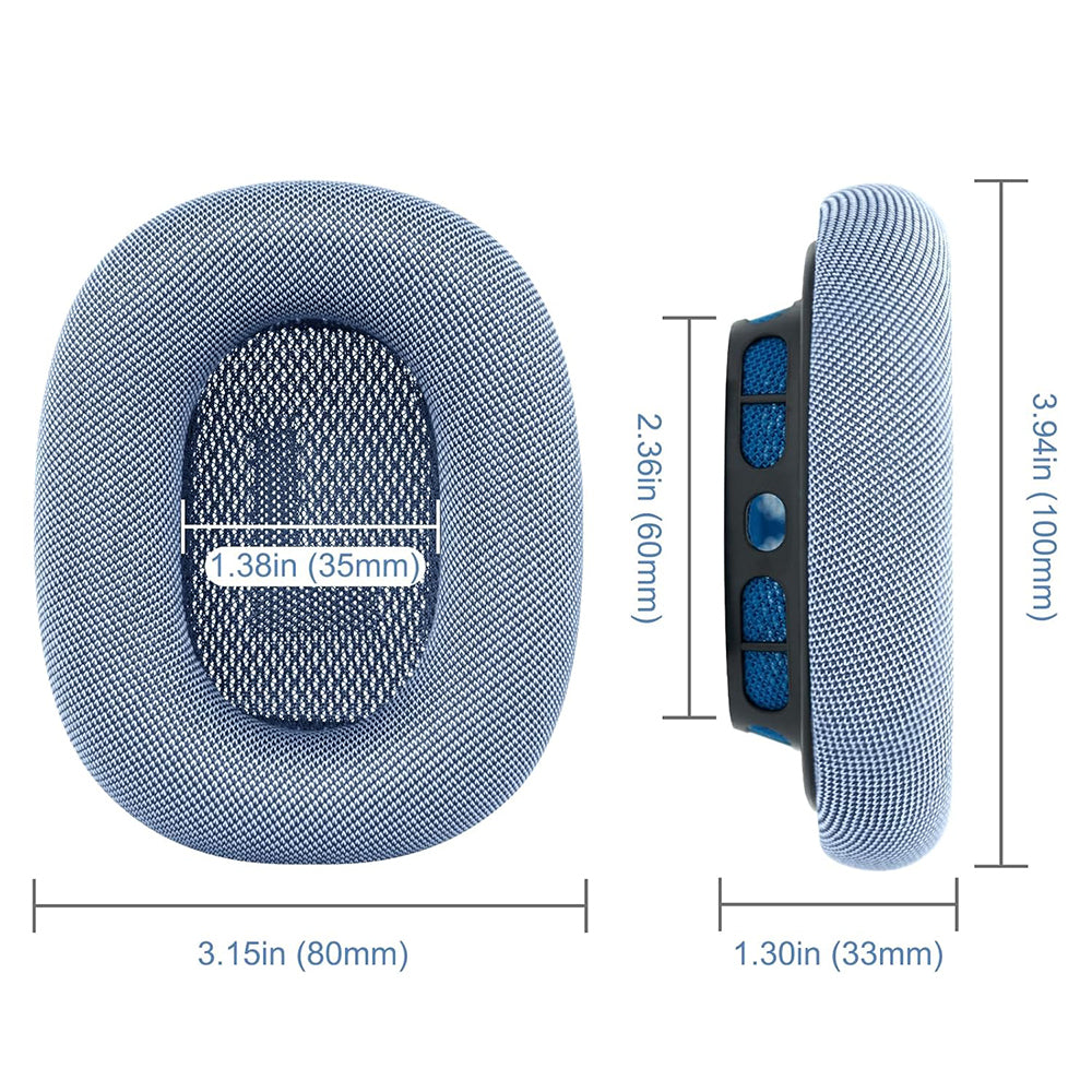 Pair of Replacement Ear Pads for Apple AirPods Max 2nd Generation Headphone Ear Cushions Blue