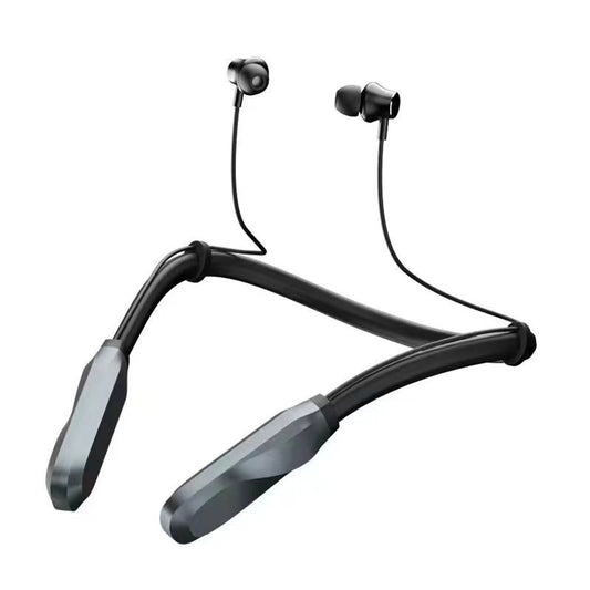 100 Hour Neckband Bluetooth Headphones Noise Cancelling English Version Space Gray