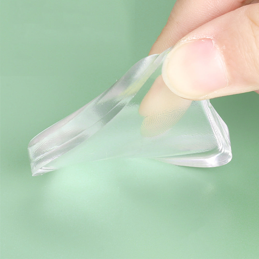 6Pcs Clear PVC Door Bumpers Reusable Adhesive Pads for Noise Reduction Wall Protection