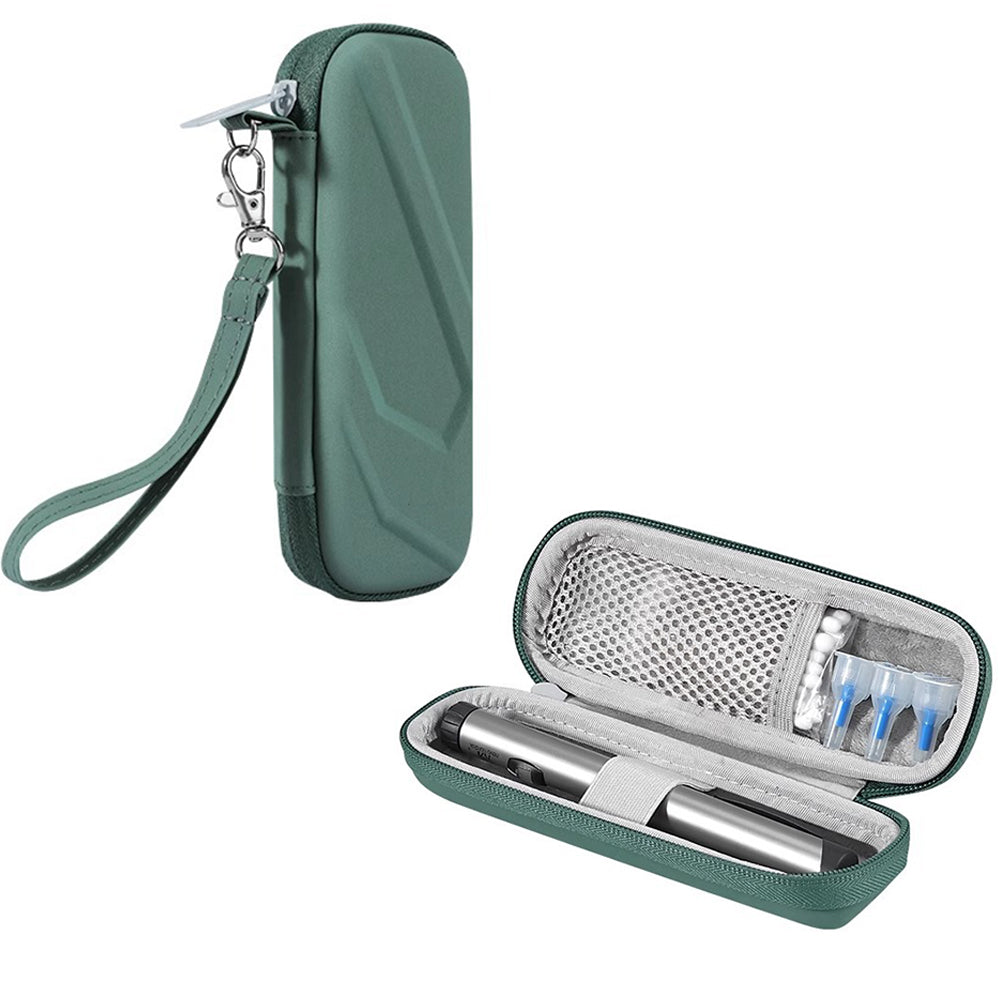 Travel Insulin Cooler Case Medication Storage and Organizer Bag Green