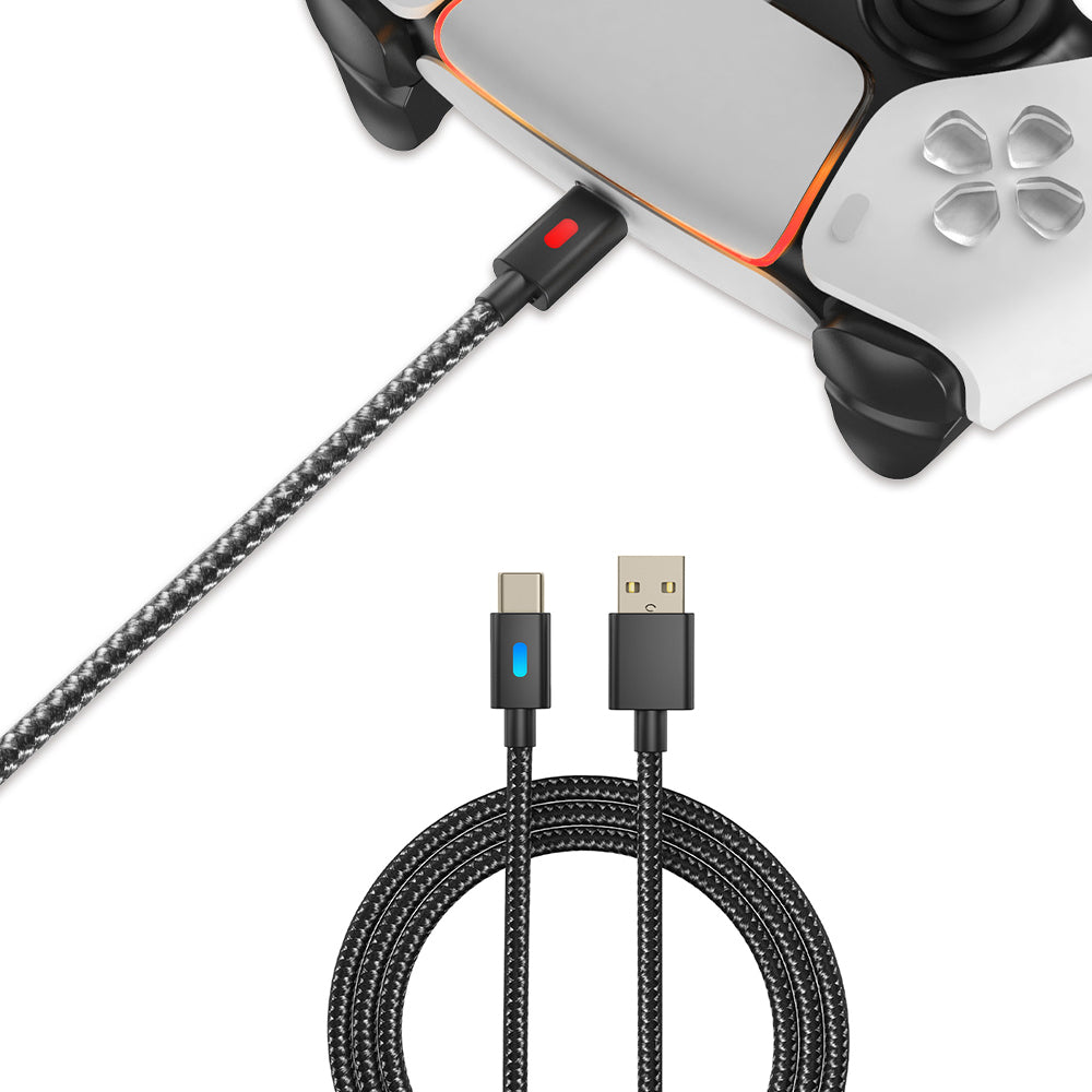PS5 Controller Fast Charging 3M USB Type-C Braided Cable