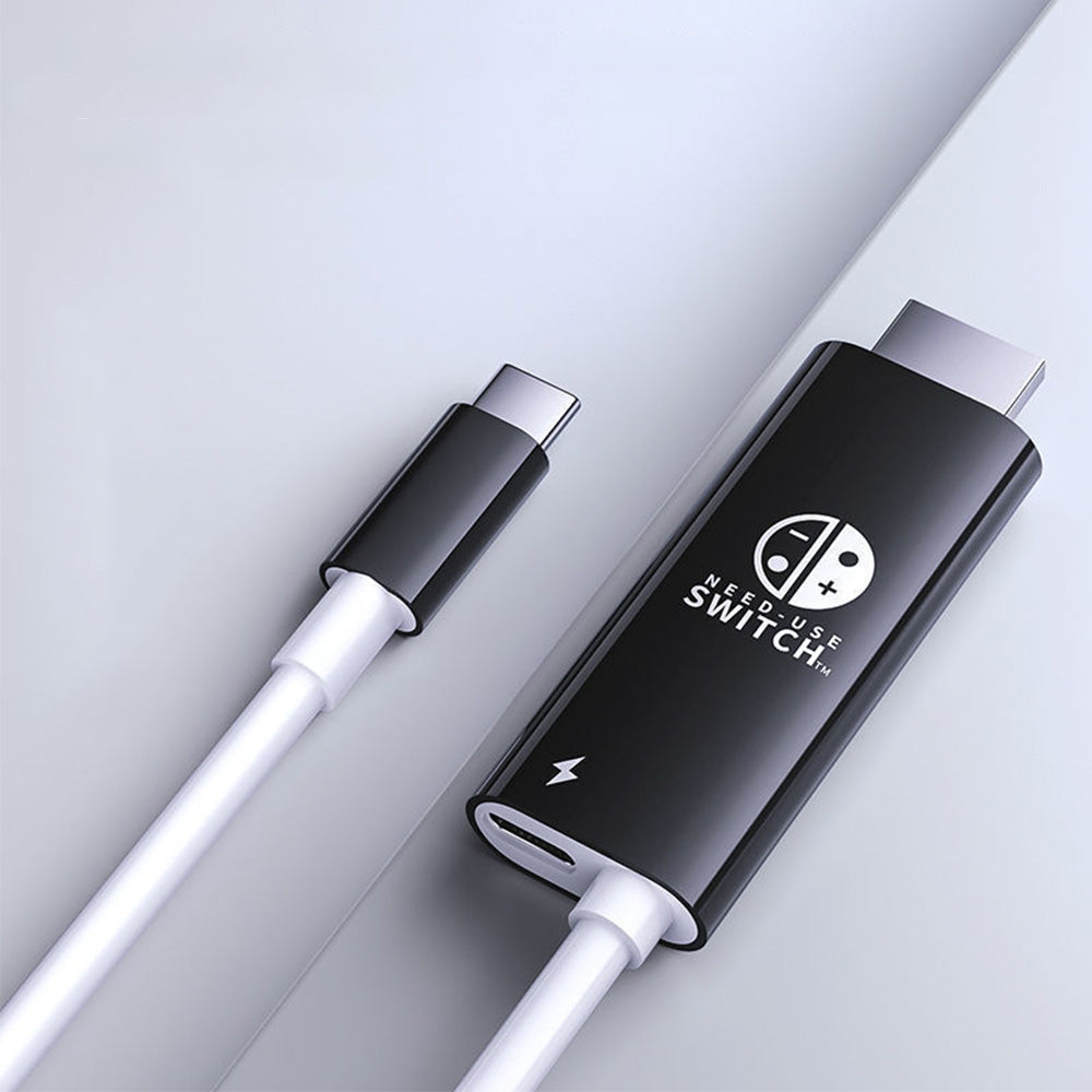 Switch HDMI Projection Cable with USB-C Hub Adapter 2m for TV & Monitor