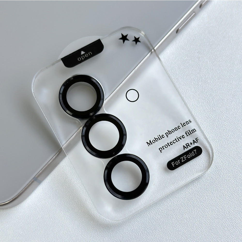 Camera Lens Protector Tempered Glass Cover for Samsung Galaxy Z Fold 7 �Anti-Scratch Black
