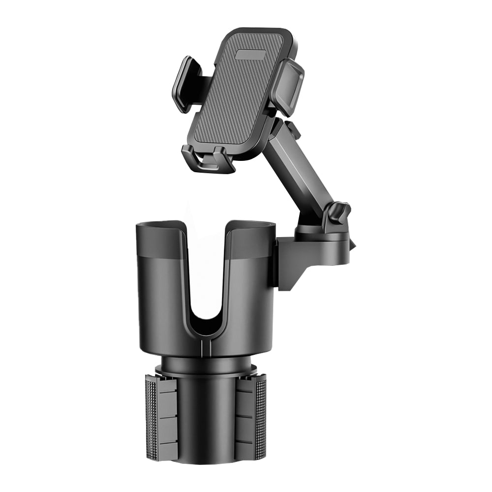2-in-1 Adjustable Car Cup Holder Phone Mount Stand Expander