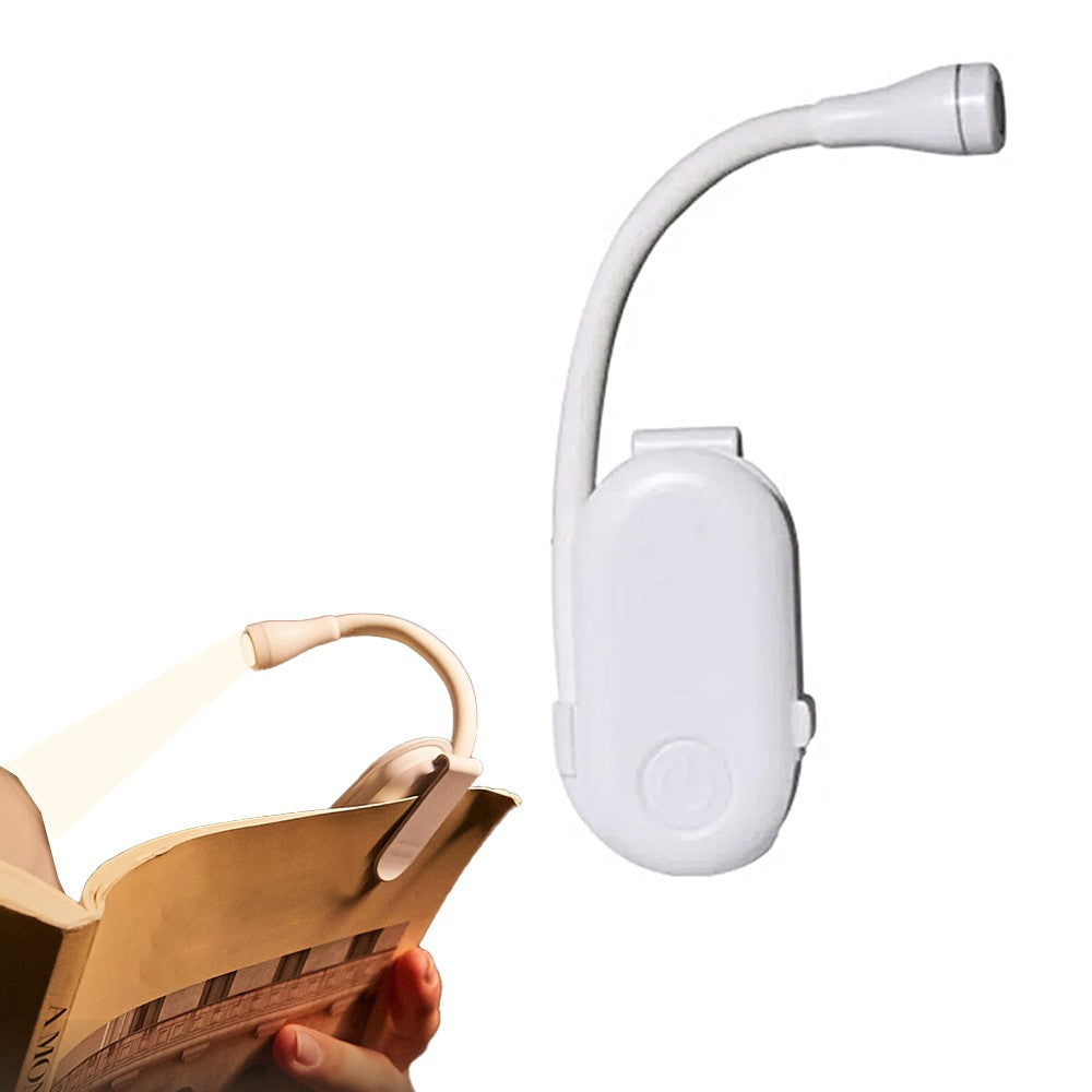 Mini Book Light for Reading in Bed Clip on Rechargeable Reading Light Dimming Small Book Lamp