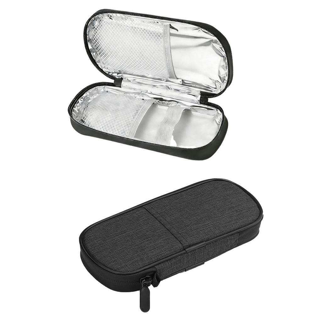 Insulin Cooler Travel Case Medication Insulated Cool Storage Organizer Black