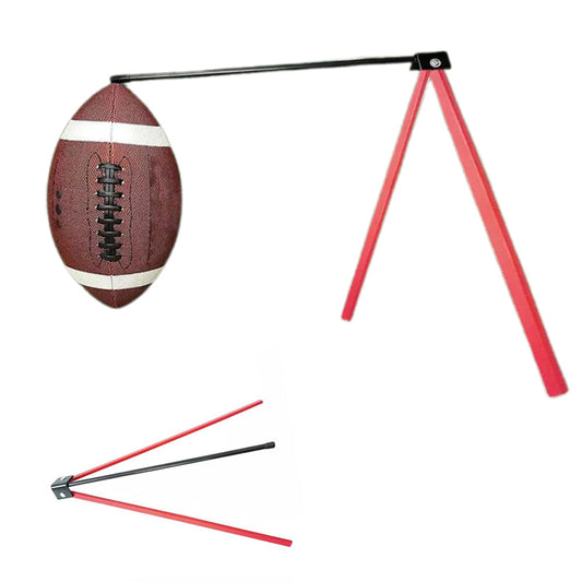 Foldable Football Kicking Tee Portable Field Goal Kicking Holder Stand Football Training Practice Equipment Red