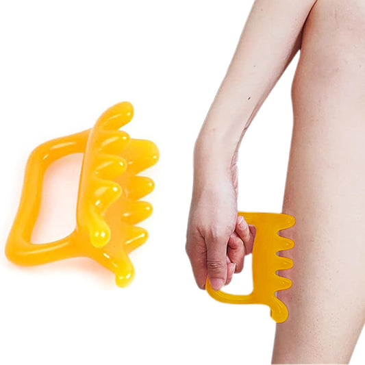 Manual Massage Tool for Back Fascia Massager for Body Muscle Yellow