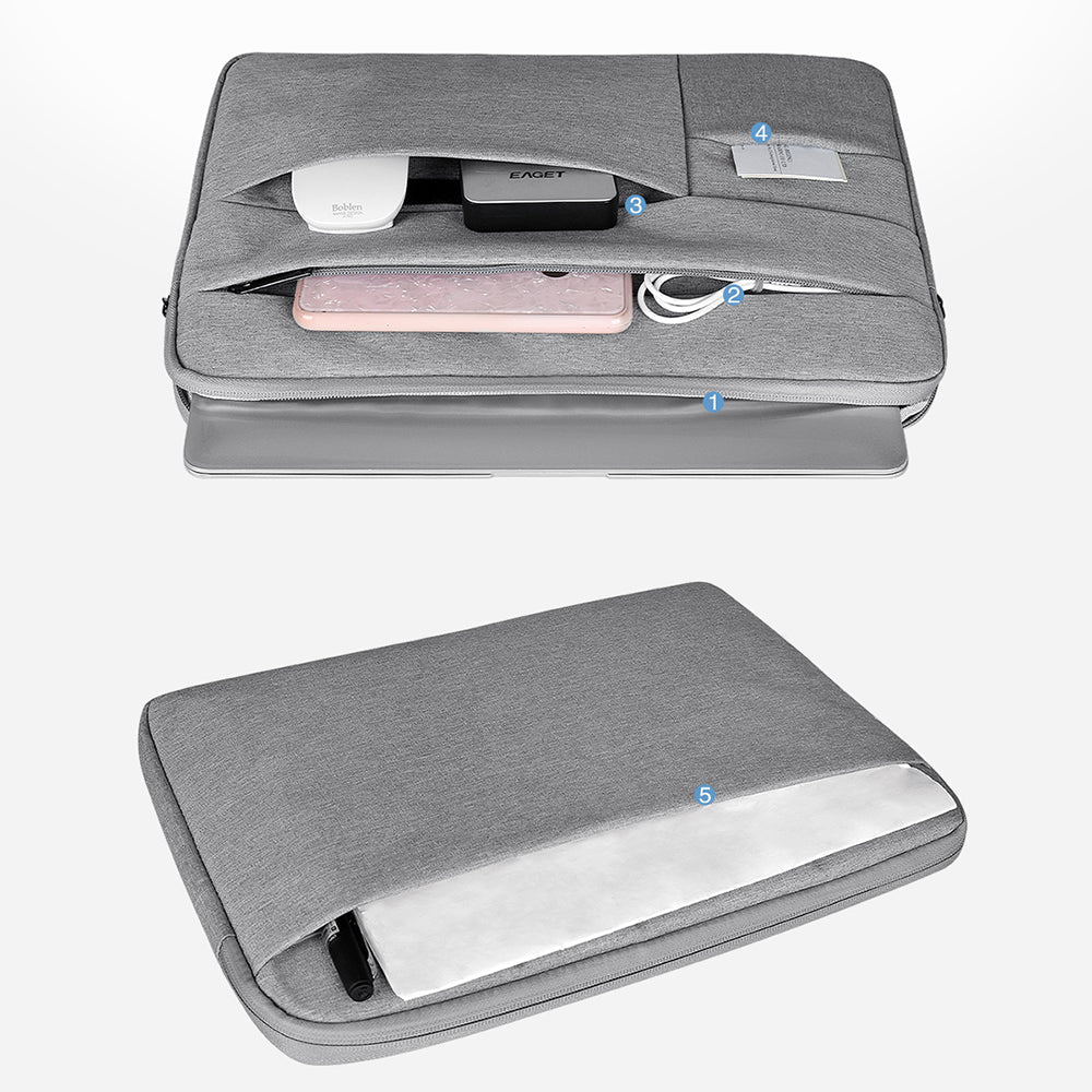 Water-Resistant Shockproof Super Slim Laptop Sleeve Bag Carry Case Pouch 12 inch 13.3 inch 14.1 inch 15.4 inch 15.6inch for Apple MacBook Dell ASUS SAMSUNG Notebook iPad Multi-colours Optional