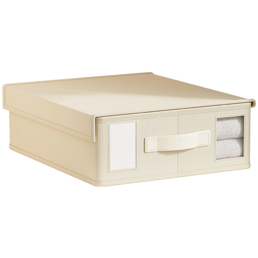 Foldable Bed Sheet Organizer Non-woven Closet Organizers with Clear Window Style 5