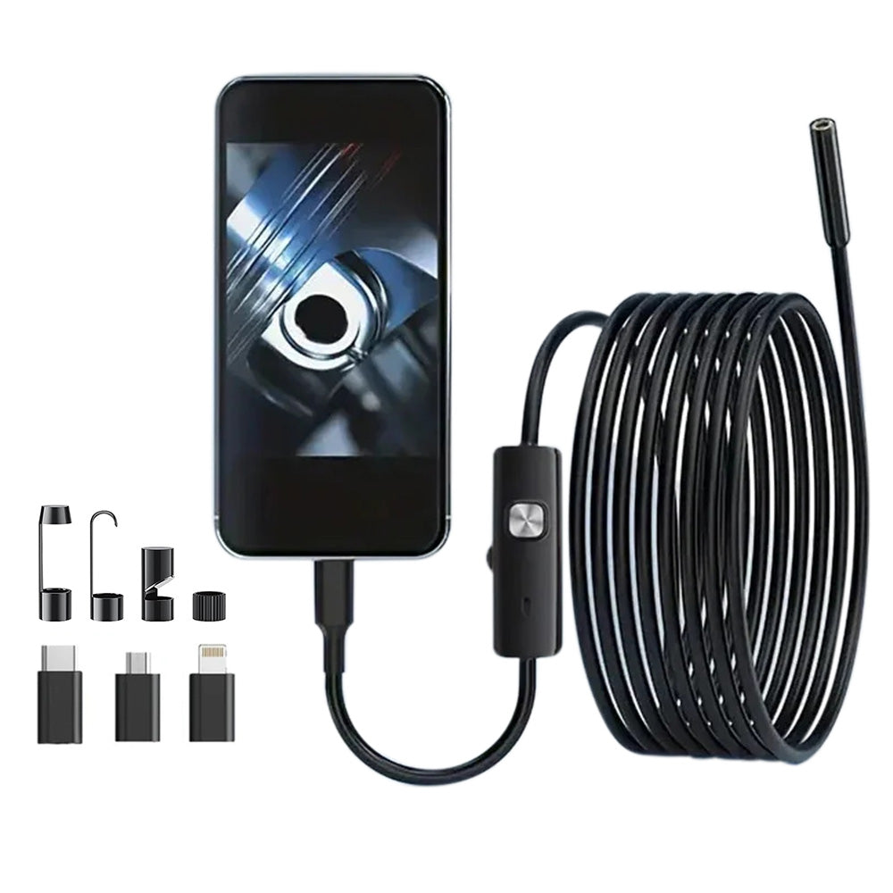 1920P HD Endoscope Camera With Light Borescope Tool and 8 Adjustable LED Lights for Car