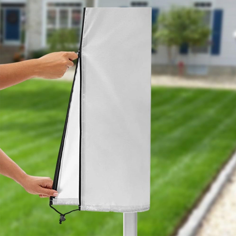 Waterproof Rotary Airer Cover ââ‚?Clothesline Dryer Shield with Zipper Silver