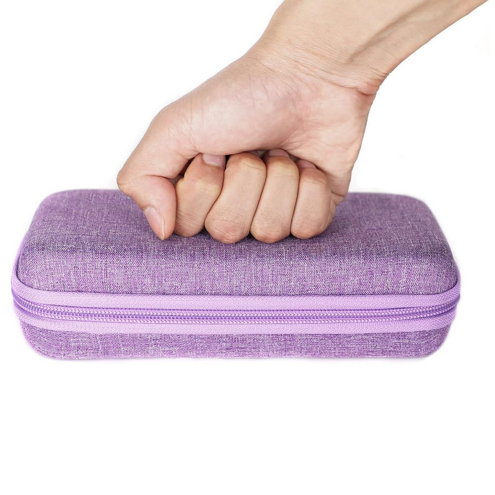 Insulin Cooler Travel Case EVA Insulation Travel Medicine Kit for Diabetes Care-Purple