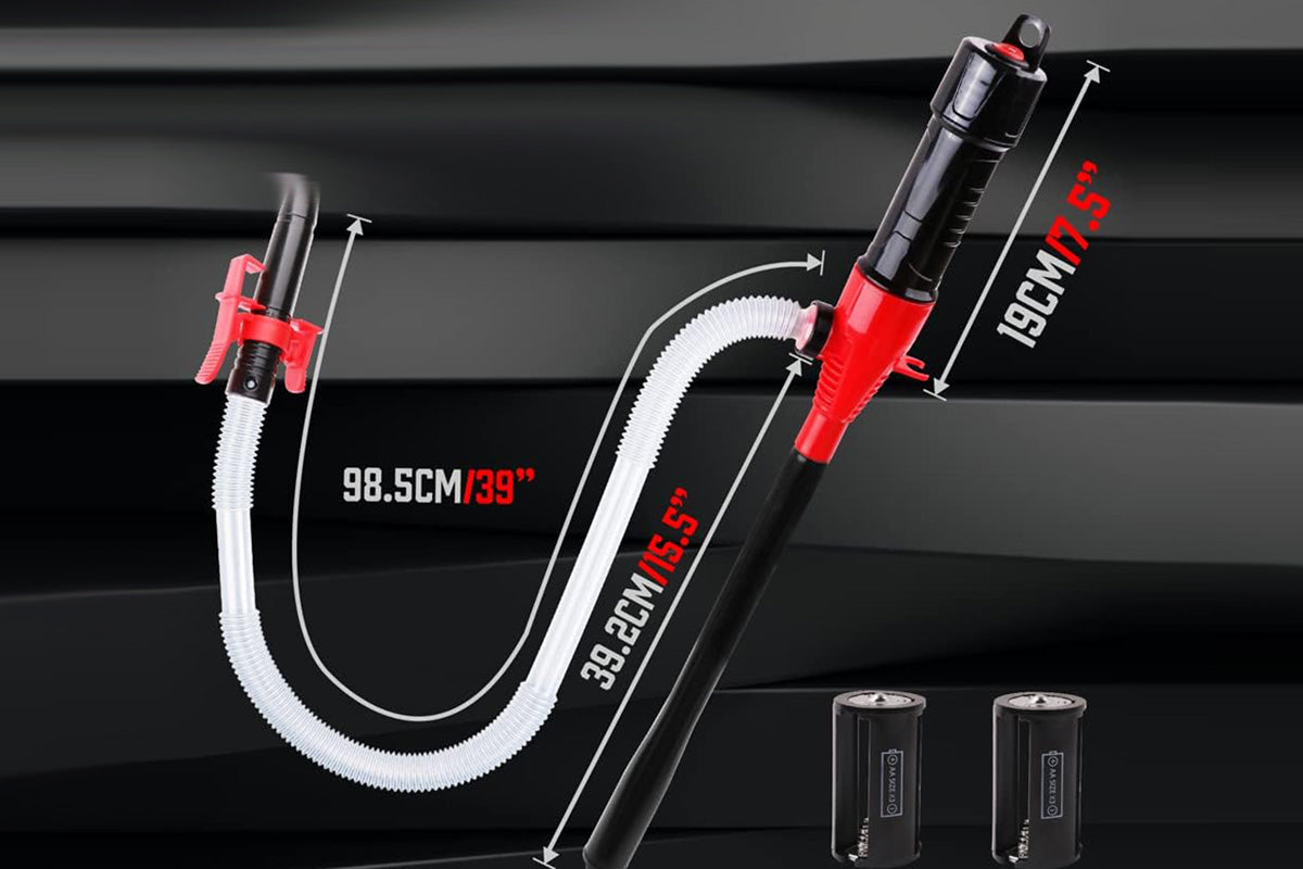 2Pcs Electric Liquid Transfer Pump Portable Battery Operated Water Fuel Siphon Extractor For Gasoline Diesel Fuel