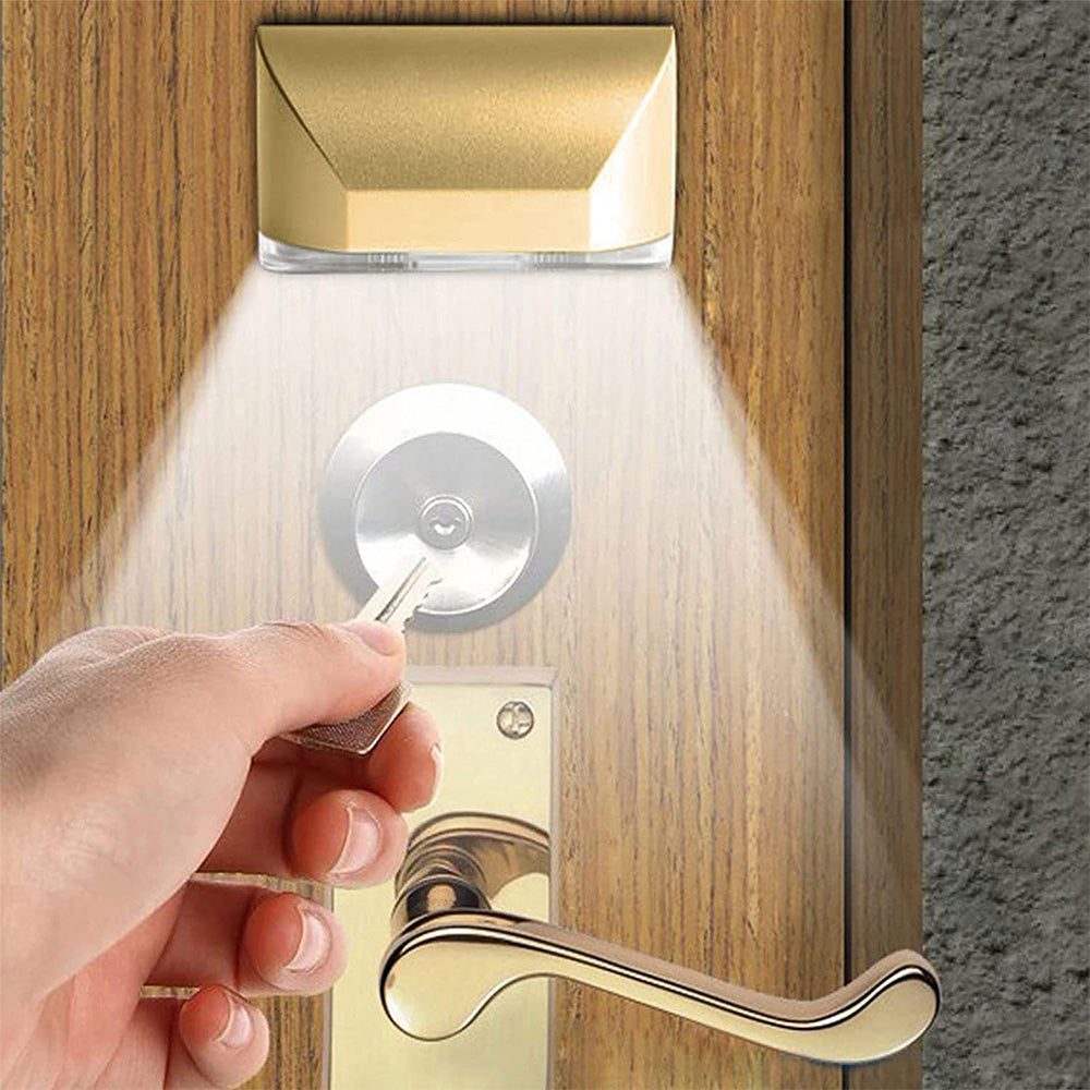 Wireless LED Motion Sensor Night Light with PIR for Hallway & Stairs  Gold