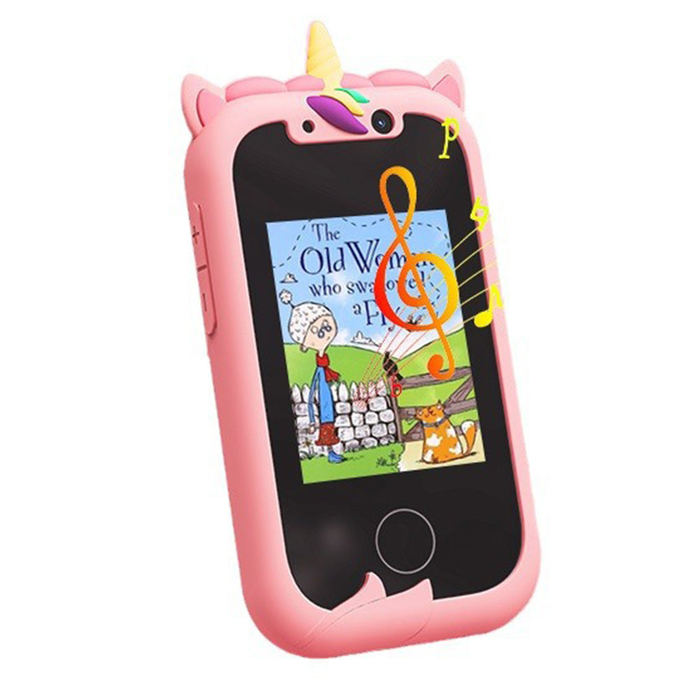 Unicorn Smartphone Learning Toy with Camera for Kids Ages 4 and Up Pink