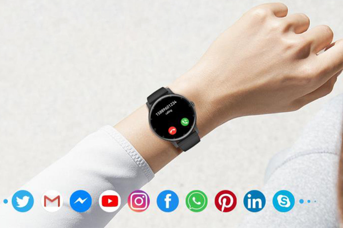 Smart Watches for Men Bluetooth Call Military Smart Watch with Heart Rate Sleep Monitor-Black