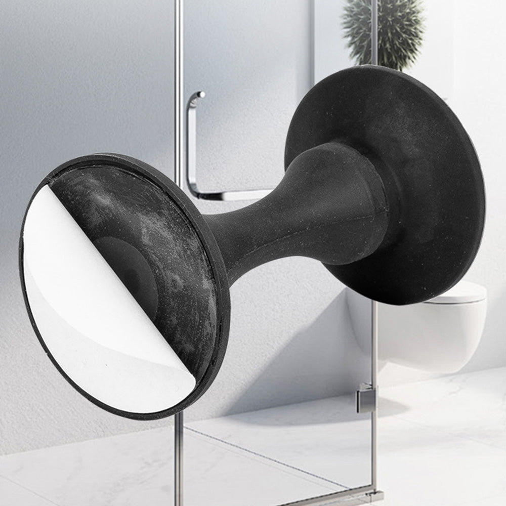 Magnetic Silicone Door Stopper �Strong Holder for Bottom of Door Black