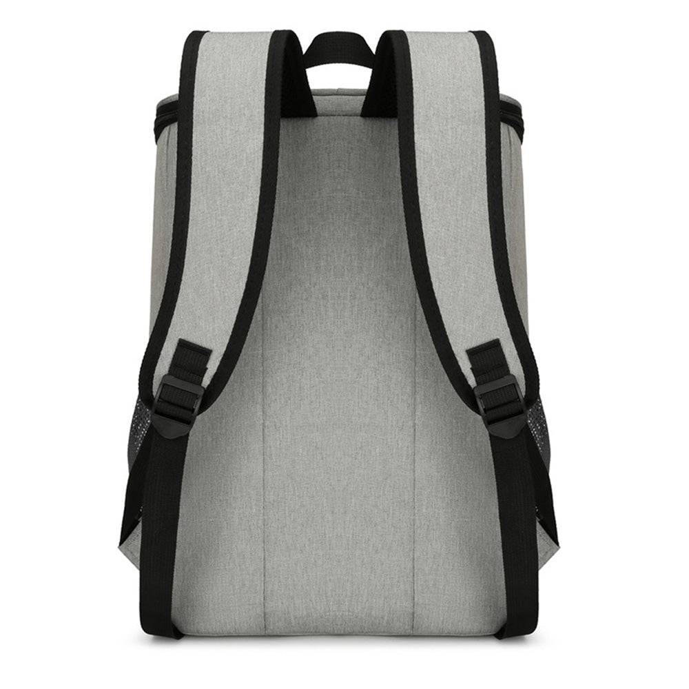 Portable Insulated Backpack Leak Proof Camping Cooler Bag Grey