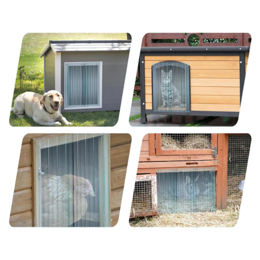 2M PVC Strip Door Curtain DIY Clear Curtain Strips for Pet House