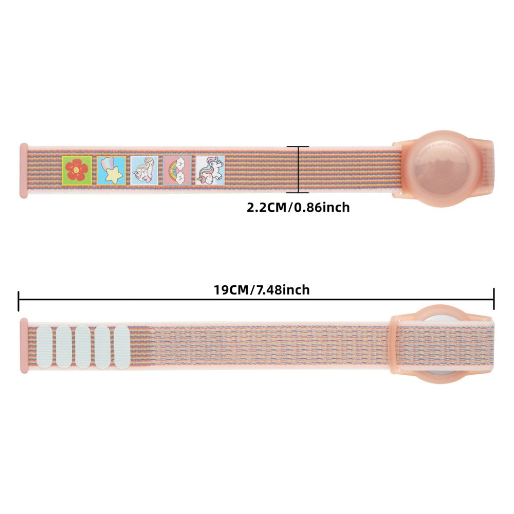 For Apple AirTag Anti Lost Wristband AirTag Protective Holder Bracelet for Kids Unicorn Style