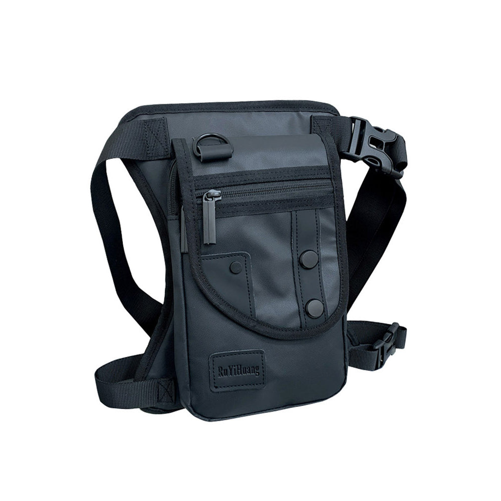Men's Tactical Leg Bag Drop Legs Belt Pack Waist Bag for Travel Riding Hiking Gray