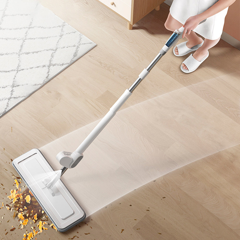 Self Wringing Spray Mop Hands-Free Mite Removal Floor Mop with 5 Replaceable Mop Cloth