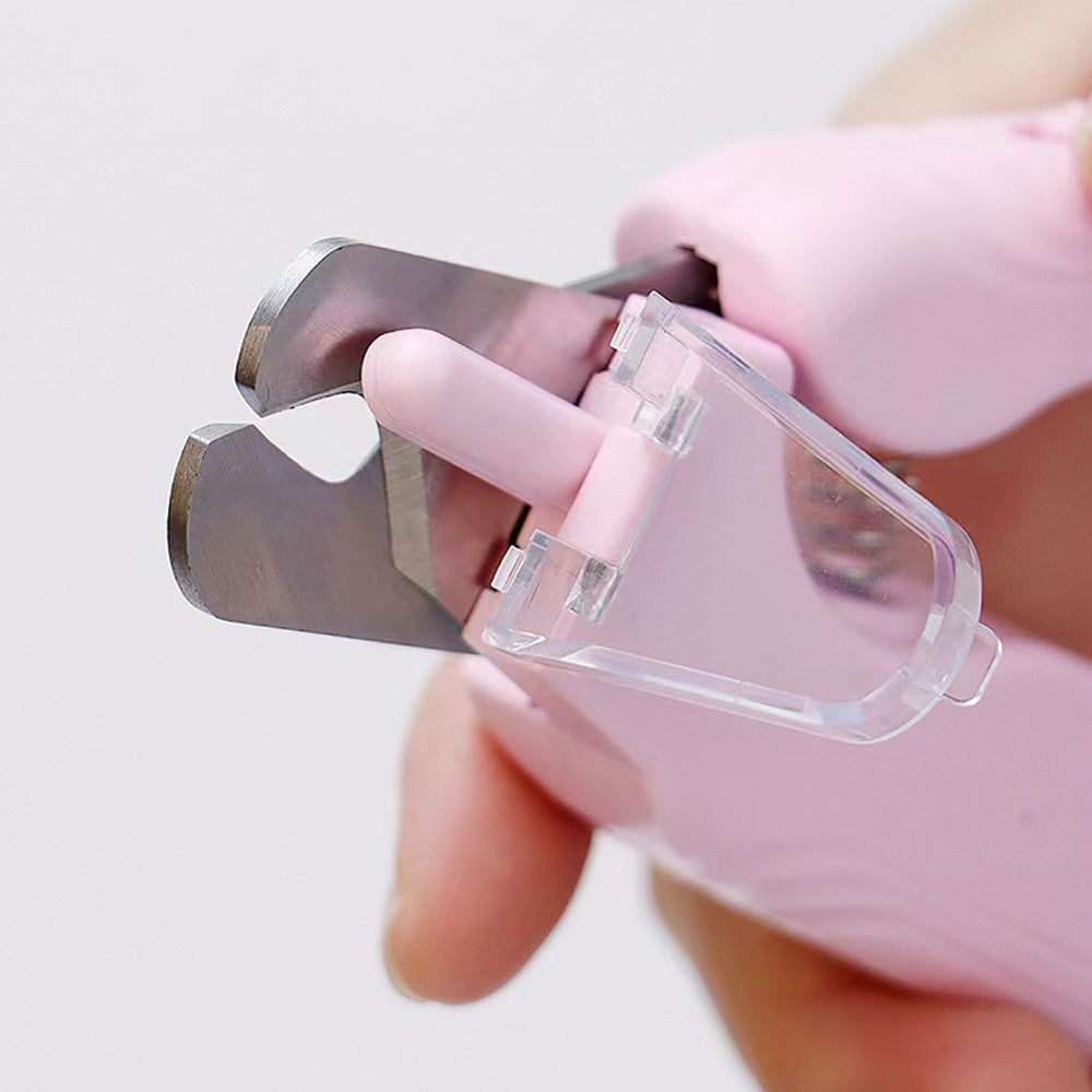 2-in-1 Pet Nail Grinder with LED Lights USB Rechargeable Dog Nail Clippers Cats Claw Trimmer Pink
