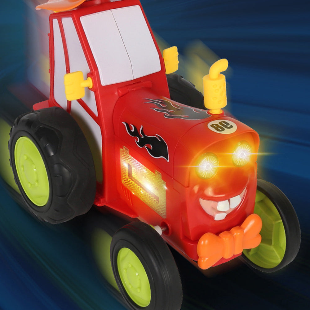 Remote Control Dancing Stunt Car Toy Crazy Jumping Toy Car Kid Gift Red