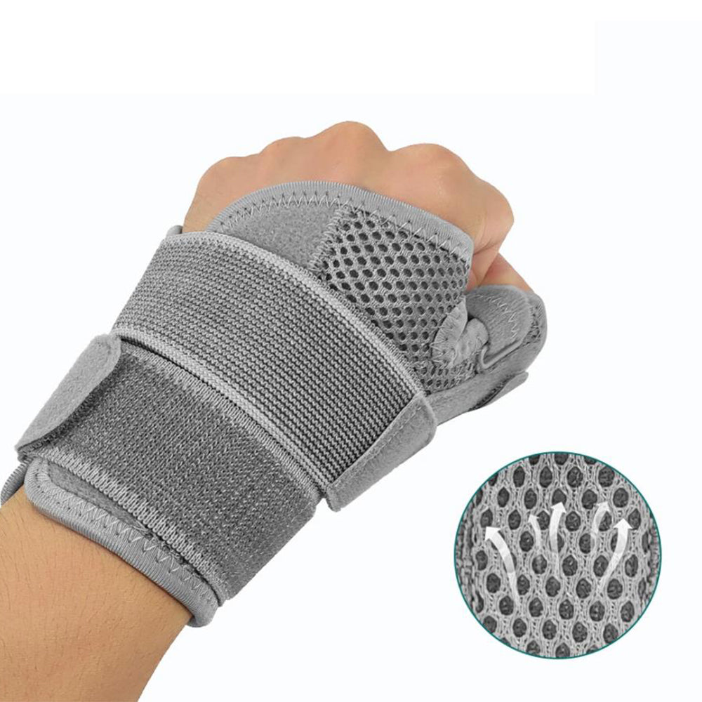 Thumb Brace Removable Thumb Spica Splint for Left Right Hand Gray
