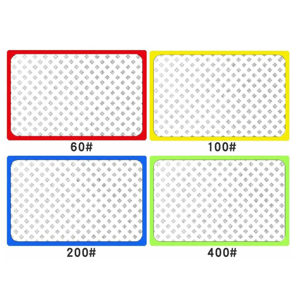 4 Pack Diamond Hand Polishing Blocks Sanding Sponge Pads for Ceramic Tile Glass Grinding Style 2