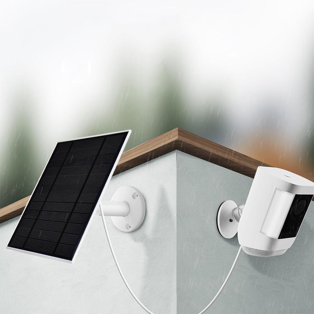 Solar Panel for Ring Camera ¨C USB-C Charging Adjustable Outdoor Security Accessory