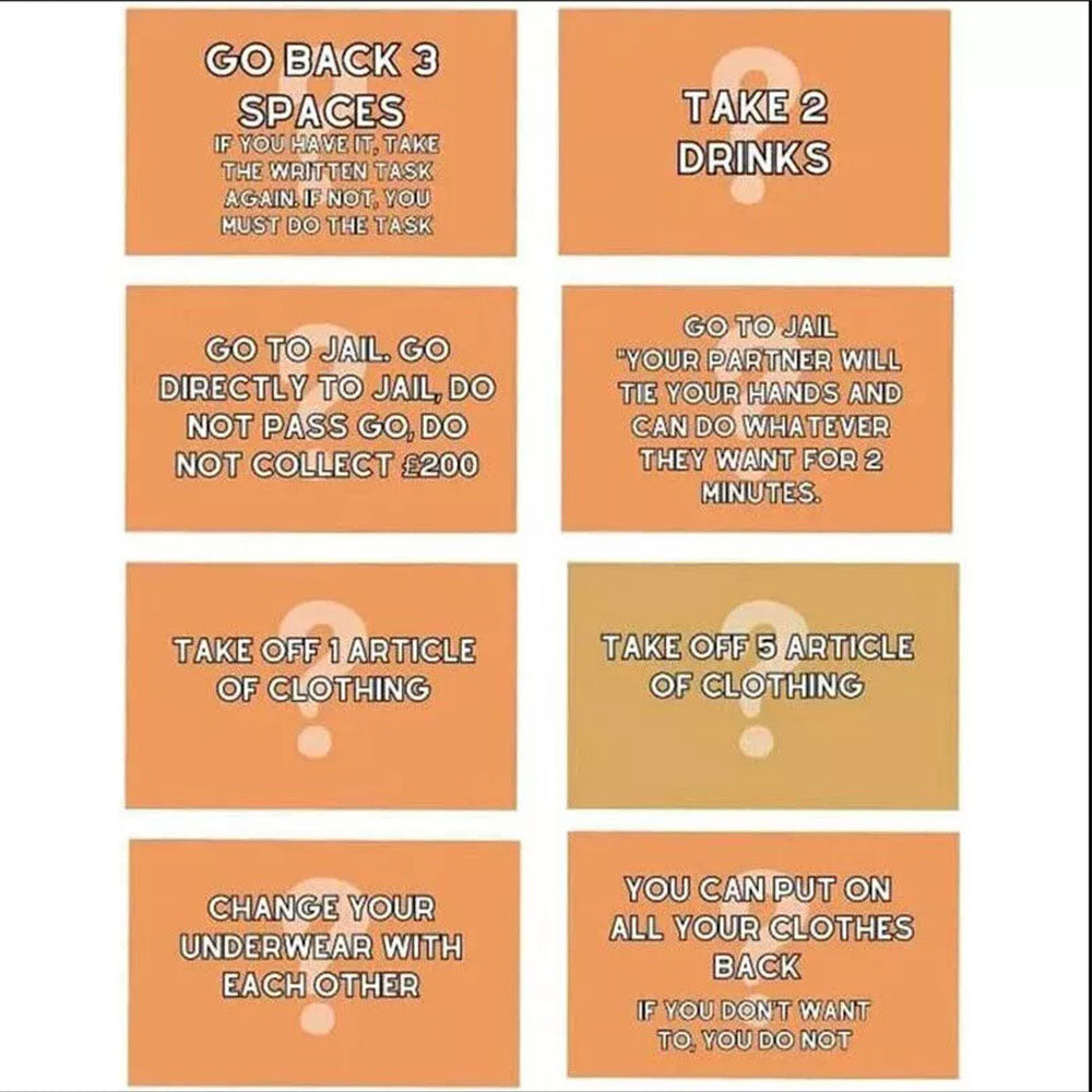 Couple Date Night Board Game Couple Adult Topoly Board Game Ideas Intimacy Card Game